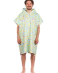 After Banana Stains Surf Poncho blau