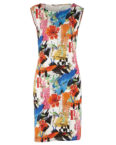 Alba Moda Strandkleid ärmellos floral Figurbetont blickdicht Jersey Jerseykleider mehrfarbig Damen Gr. 36