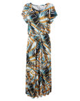 Alba Moda Strandkleid animal print Figurumspielend blickdicht Jersey Jerseykleider blau Damen Gr. 38