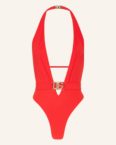 Dolce & Gabbana Neckholder-Badeanzug rot