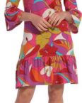 Pastunette Strandkleid Damen Strandkleid Retro Muster (1-tlg) Modisches Design in zwei Längen