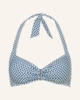Watercult Neckholder-Bikini-Top Nautic Call blau