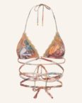 Watercult Triangel-Bikini-Top Paisley Savage beige