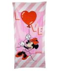 Disney Minnie Mouse Strandtuch Disney Minnie Maus Badetuch, 70x140 cm, 100% Baumwolle