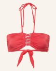 Watercult Bandeau-Bikini-Top Makramé Love pink