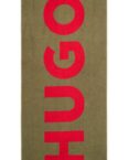 HUGO Strandtuch TowelCorporateLogo 10249578 01, Frottee (1-St), mit HUGO-Schriftzug