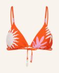 Seafolly Triangel-Bikini-Top La Palma Mit Schmuckperlen orange