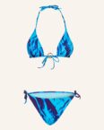 Vilebrequin Triangel-Bikini-Hose Fou blau