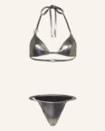 Dolce & Gabbana Triangel-Bikini silber