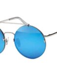 BEZLIT Eyewear Pilotenbrille Rundglas Designer Damen Sonnenbrille (1-St) mit verspiegelten, schwarz, balu-grün und blauen Linsen