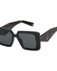 BEZLIT Eyewear Retrosonnenbrille Rundglas Designer Damen Sonnenbrille (1-St) mit Braun, Blau und Schwarzen Linsen