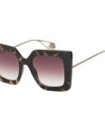 BEZLIT Eyewear Retrosonnenbrille Rundglas Designer Damen Sonnenbrille (1-St) mit Schwarzen oder Violetten Linsen