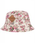 Blackskies Sonnenhut Floraler Bucket Hat Sakura - Weiß-Floral
