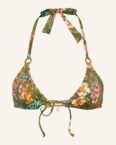 Watercult Triangel-Bikini-Top Sunset Florals gruen