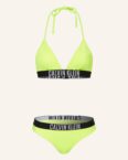 Calvin Klein Triangel-Bikini-Top gelb