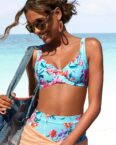 Sunseeker Highwaist-Bikini-Hose "Modern", mit floralem Design