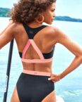 LASCANA ACTIVE Bustier-Bikini-Top "Janni", mit kontrastfarbenen Details