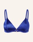 Sam Friday Triangel-Bikini-Top Shore Mit Glitzergarn blau