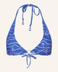 Seafolly Triangel-Bikini-Top Setsail blau