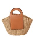 AUKUU Strandtasche DamenStrandtasche DamenStrandtasche modisch und vielseitig, einfaches Strohgewebtes Design tragbare Strandtasche mit einer