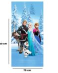 BERONAGE Strandtuch Frozen die Eiskönigin Badetuch Sven 75x150, 100% Baumwolle (1-St), Frottee in Velours-Qualität