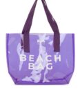Bagmori Strandtasche, im transparenten Look mit Beach-Schriftzug