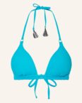 Cyell Triangel-Bikini-Top Aqua blau