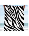 FIDDY Strandtuch Strandtuch mit Streifenmuster für den Sommer, (1-St)