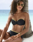 LASCANA Bügel-Bandeau-Bikini-Top "Elodie", mit trendigem Materialeinsatz