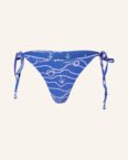 Seafolly Triangel-Bikini-Hose Setsail Zum Wenden blau