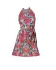 Vila Shirtkleid Lockeres Blusenkleid Plissiertes Neckholder Dress VIJULIETTE (lang) 6917 in Pink
