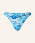 Vilebrequin Brazilian-Bikini-Hose Tahiti Flowers blau