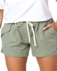 AFAZ New Trading UG Shorts Sommerliche Damen-Strandhose mit elastischem Bund