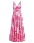 AFAZ New Trading UG Sommerkleid Ausschnitt Kleid Leicht Mit Taschen Sommerkleid Für