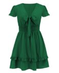 AFAZ New Trading UG Sommerkleid Damen Kleid Kurzarm Maxikleid Sommerkleid Boho Lang Kleider