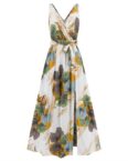 AFAZ New Trading UG Sommerkleid Damen Sommerkleid Spaghettiträger Kleid V-Ausschnitt Strandkleid