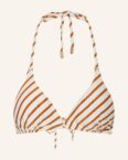 Beachlife Triangel-Bikini-Top Spice Stripe weiss