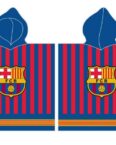FC Barcelona Strandtuch FC Barcelona Poncho Strandtuch mit Kaputze 60 x 120 cm, mit Kapuze