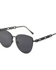 Fivejoy Sonnenbrille mit Metallrahmen Damen UV400 Schutz Vintage Pilotenbrille