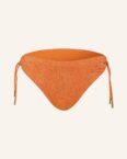 Maryan Mehlhorn Basic-Bikini-Hose Glance Mit Glitzergarn orange