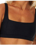 Rip Curl Women's Premium Surf Crop Bikini Top (0ASWSW) black