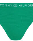 Tommy Hilfiger Tonal Logo Side Tie Bikini Bottoms (UW0UW05260) olympic green