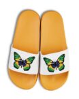 Youth Designz Brasil Butterfly Unisex Badelatschen Flip Flops Badeschuh mit lustigen Logo für Damen und Herren