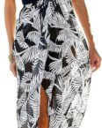 ZWY Dirndlbluse Strandkleider, Bikini-Overalls für Frauen im Sommer Strandcape-Kleid, böhmisches langes Kleid
