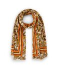 Codello Modeschal Codello Peanuts Schal in floralem Design in orange, Auch als Pareo tragbar