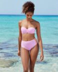 Highwaist-Bikini-Hose in lila von Venice Beach