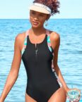 LASCANA ACTIVE Badeanzug "Layne", mit Reißverschluss und Ringerrücken