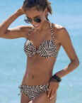 LASCANA Push-Up-Bikini-Top "Cleo", mit geometrischem Druck