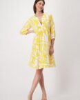 Monari Sommerkleid Kleid, dry lemon gemustert