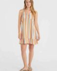 O'Neill Sommerkleid O'Neill Kleid kurz Malu Beach Orange Multistripe